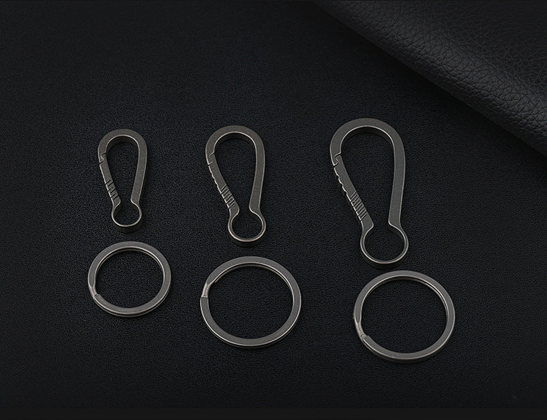 Fashion Minimalist Titanium Keychain Clip Key