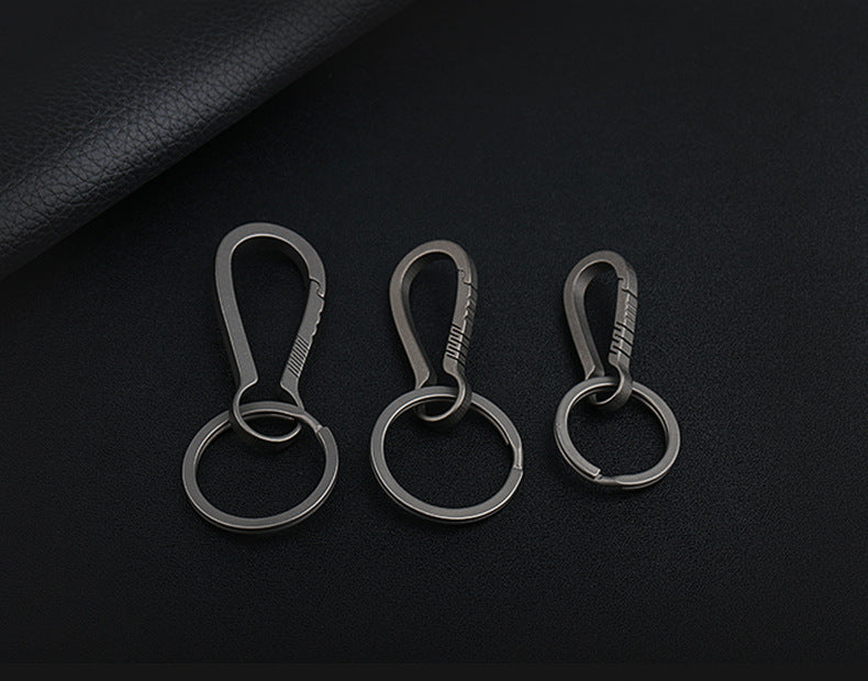 Fashion Minimalist Titanium Keychain Clip Key