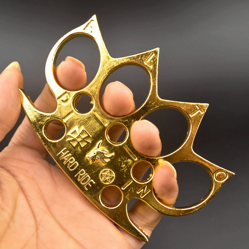 Hard Ride-brass Knuckle Duster EDC Self Defense Fight