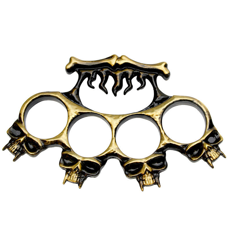 Skull Zinc Alloy Knuckle Duster Boxing Martial Arts EDC