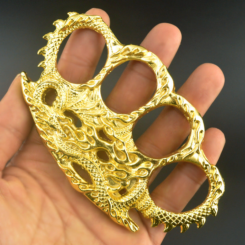 Kowloon-brass Knuckle Duster Arti Marziali Pratica Autodifesa