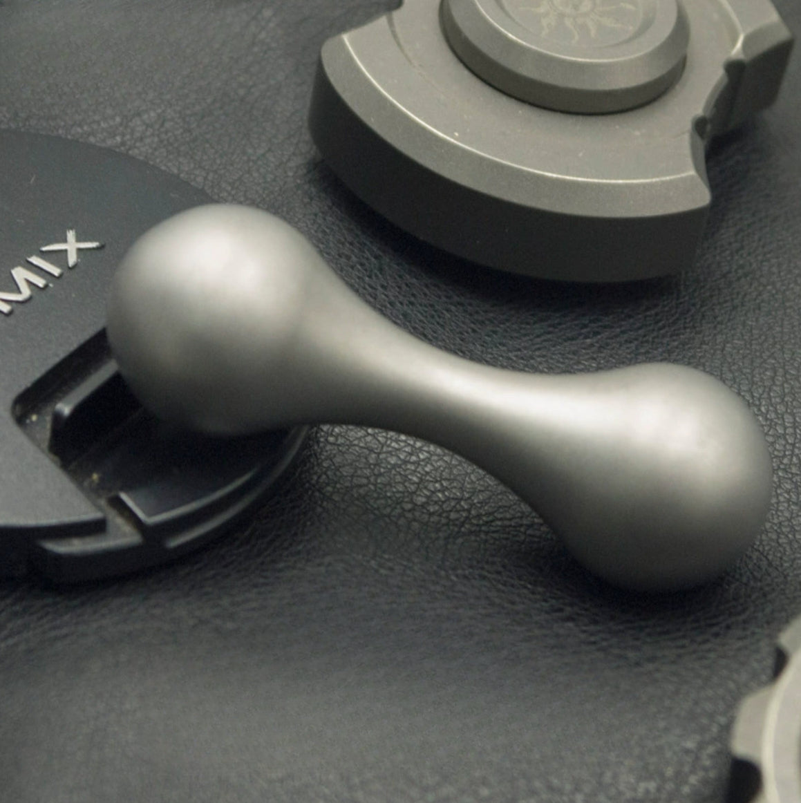 Damascus Titanium Horse Bone Forgetting Stone EDC