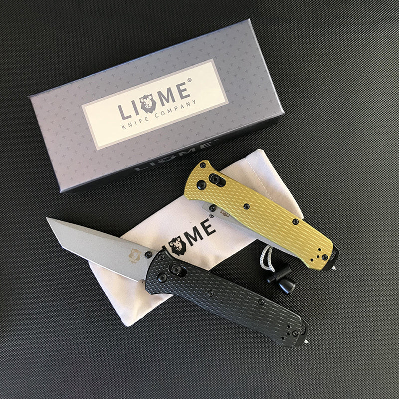 Coltello pieghevole Liome 537 Axis con impugnatura in alluminio Saber