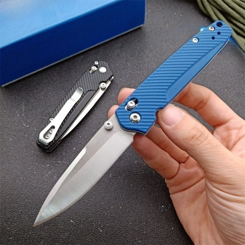 BM485 D2 Steel Folding Knife Fiberglass Edition Handle