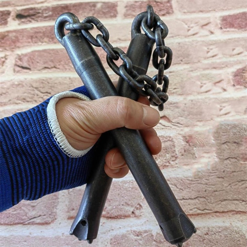 Heavyweight Tungsten Steel Handmade Nunchaku Martial Arts Practice