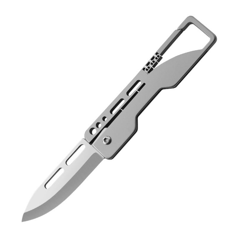 Titanium Mini Pocket Knife Key Chain Portable Folding Knife EDC
