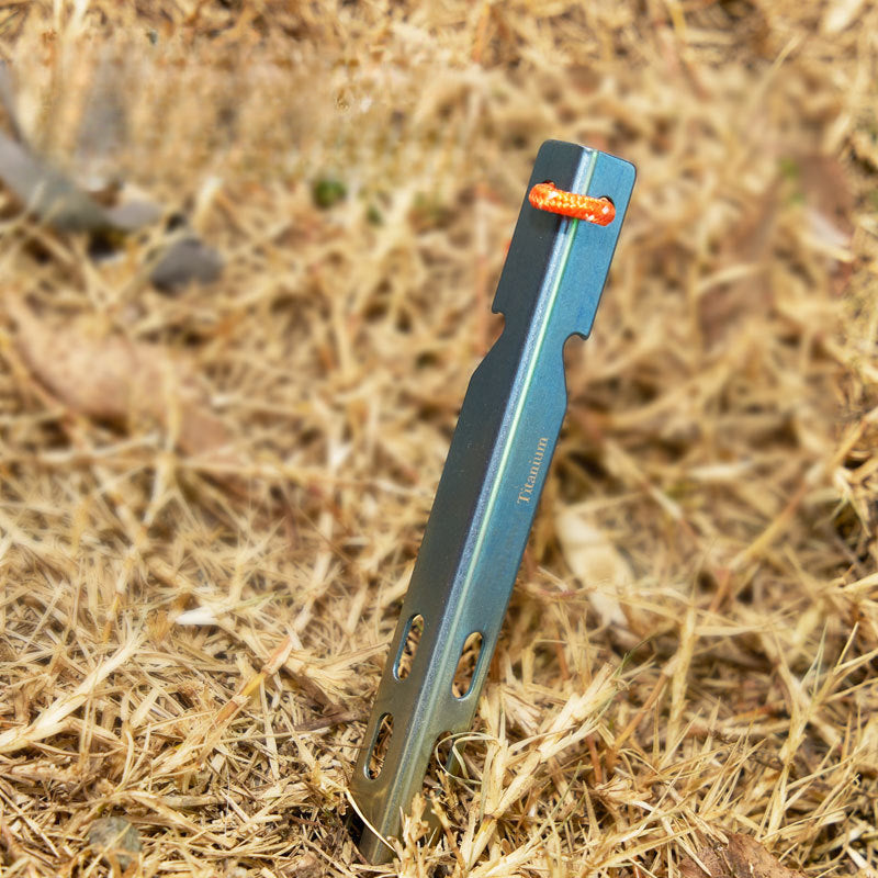 Titanium V-Shaped Tent Nail High Strength Stake Snow Nail Stake