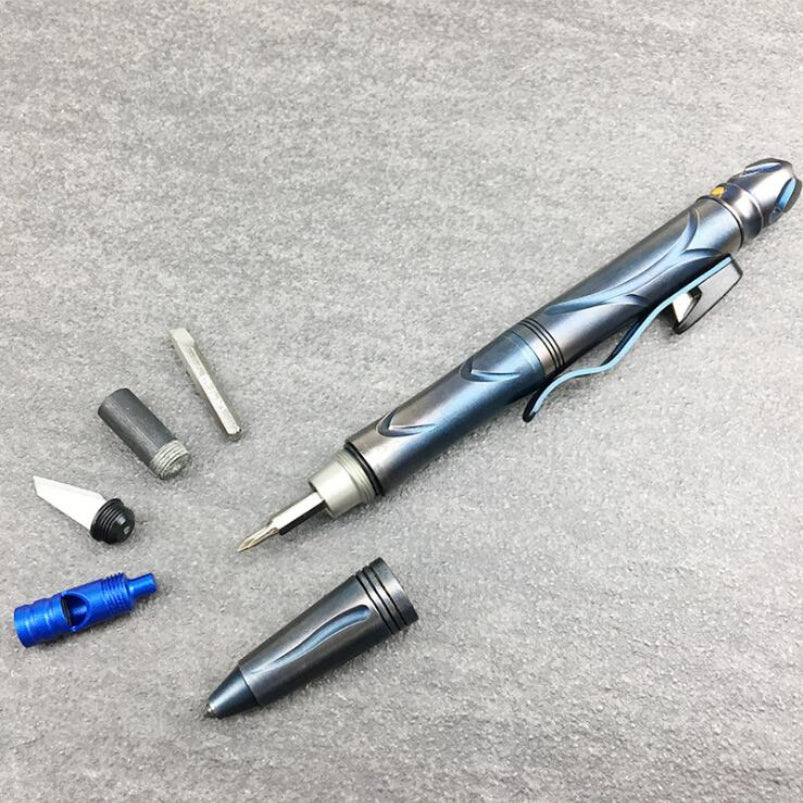 Titanium Outdoor Led Invisible Defense Tactical Pen