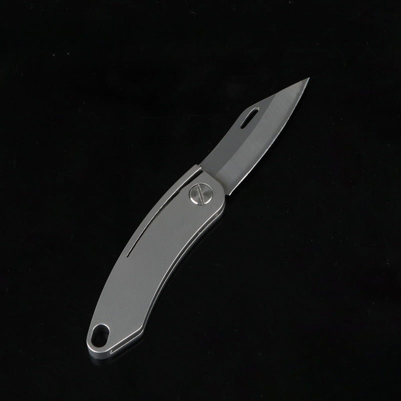 Titanium Mini Finger A Folding Knife Key Ring Type  EDC