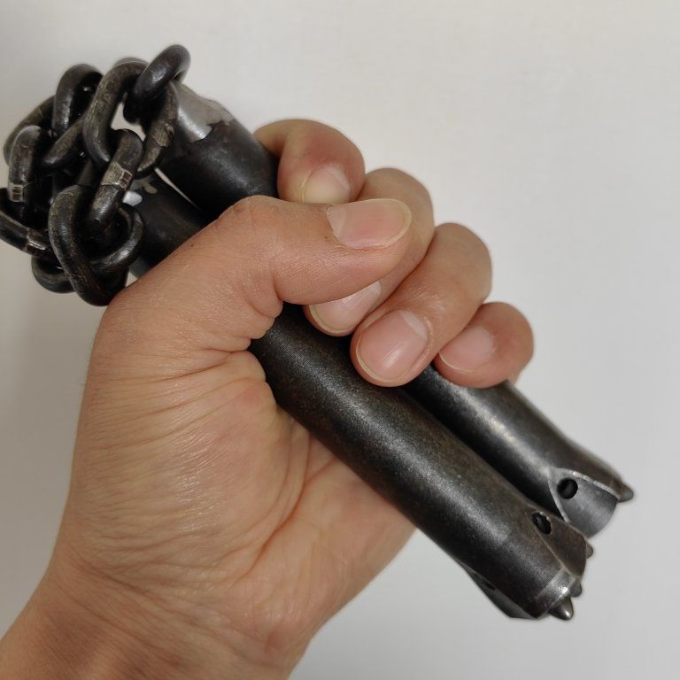 Martial Arts Handcrafted Tungsten Steel Meteor Chain Whip Baton