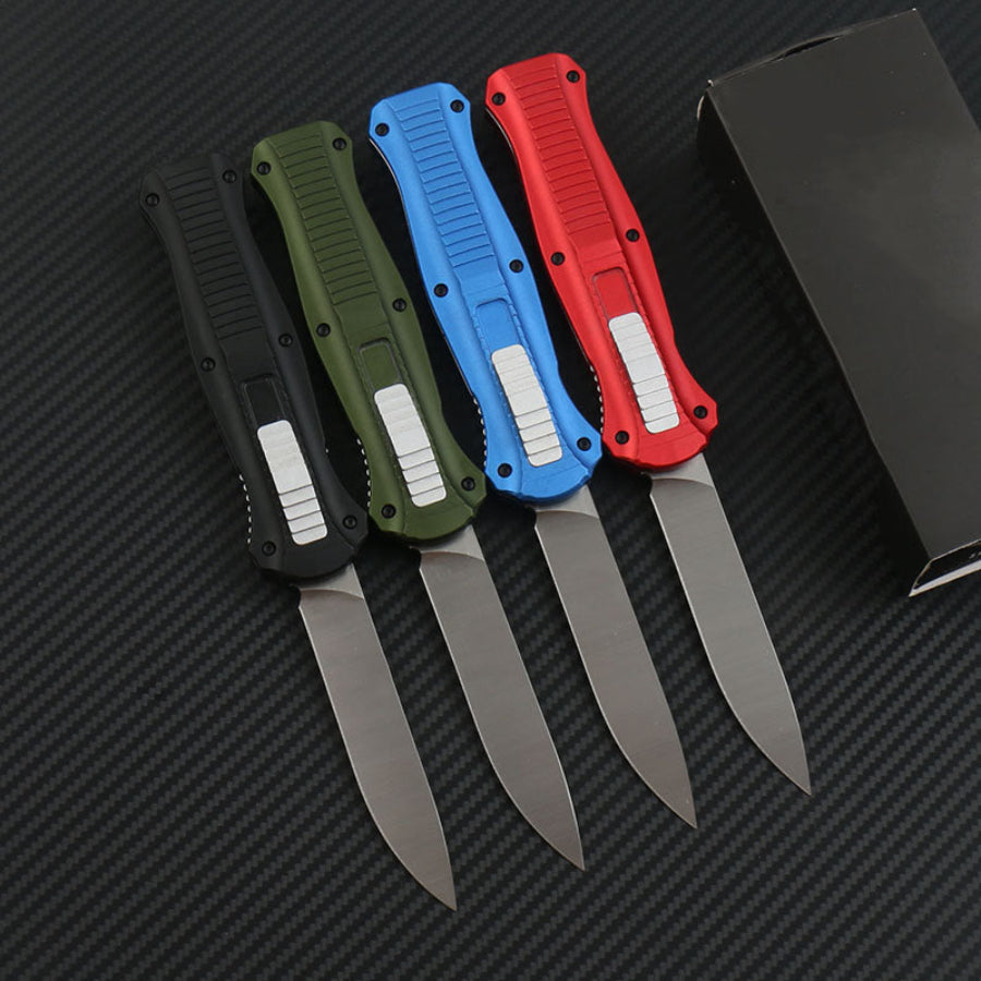 D2 Coltello con manico in alluminio a lama singola Grapple Tactical Mini Knives