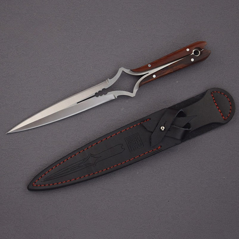 High Hardness Tactical Straight Knife with Blade Sheath EDC