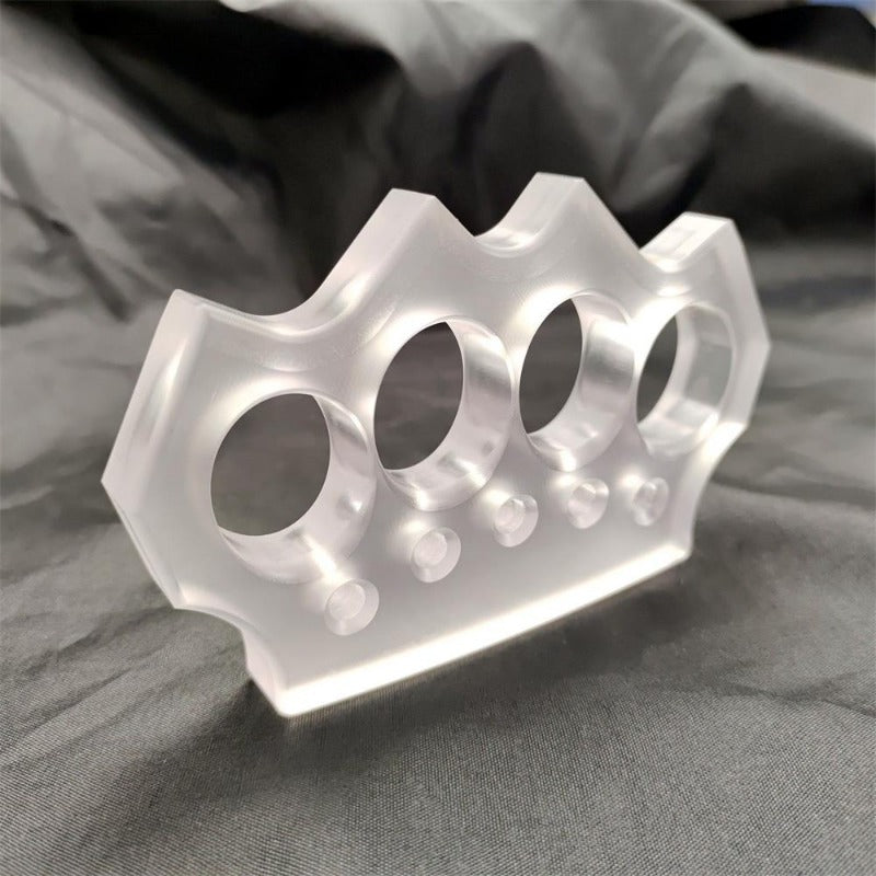 Bear Paw - Knuckle Duster transparente Segurança ao ar livre Combate EDC