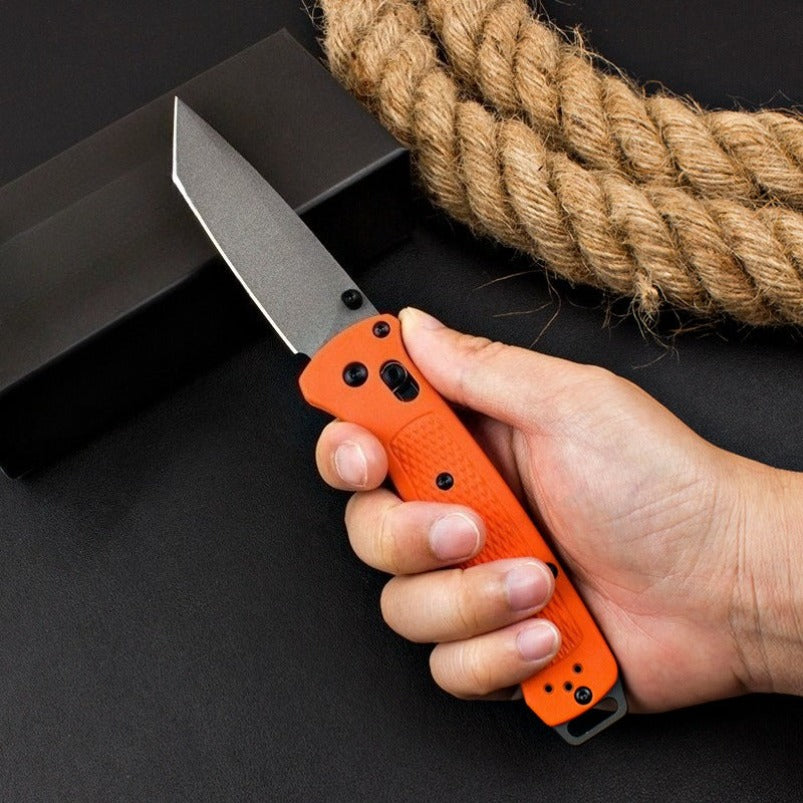 BM537GY Orange Fiberglass Handle Knife