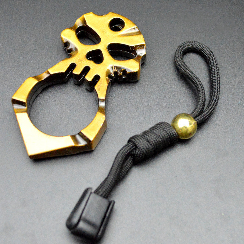 Ghost-brass Knuckle Duster One Finger Knuckles Key Buckle