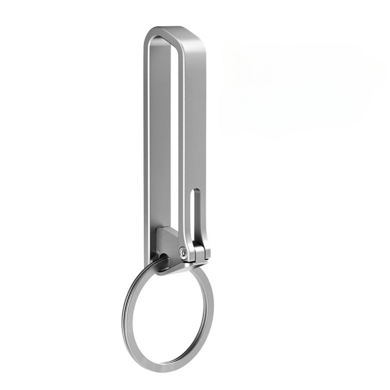Titanium Anti-Loss Keychain Belt Buckle Long-Lasting Outdoor Hook EDC