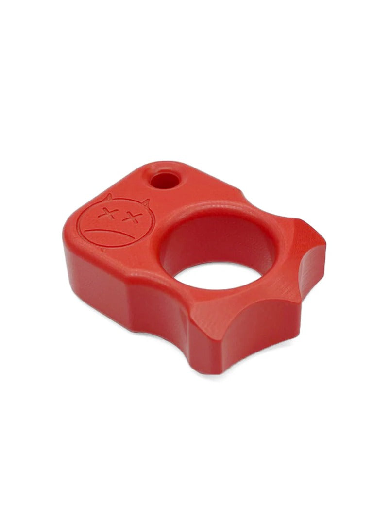 Red G10 Knuckle Duster Keychain Women's Self-defense Accessories
