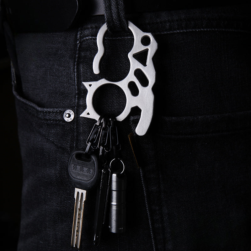 Cat Creative Modeling Titanium Knuckle Duster