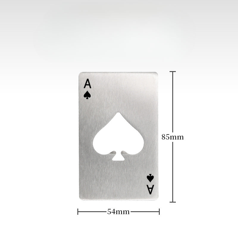 Creative Design Steel Poker Card Beer Opener