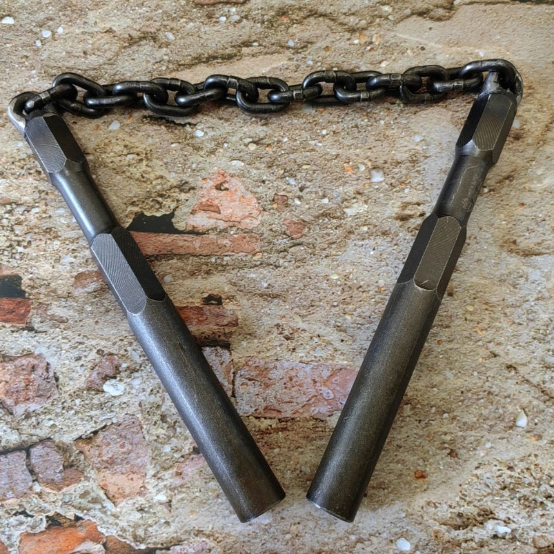 High Quality Hard Black Spring Steel Double Baton