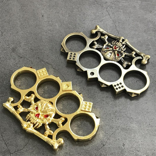 Creative Design Dice Skull Brass Knuckle Duster EDC