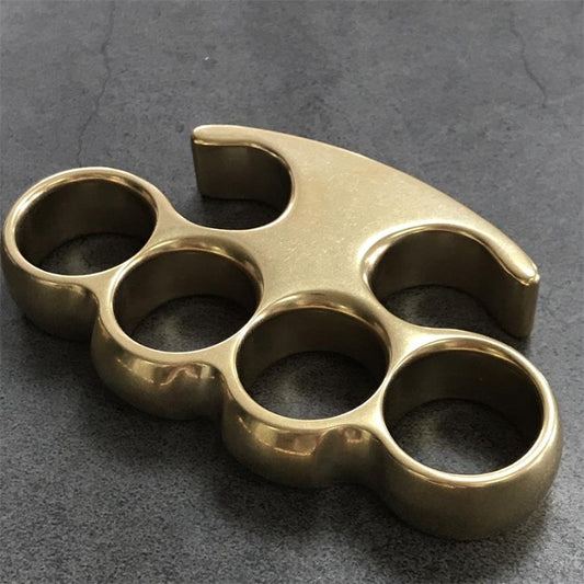 Classic Stonewashed Brass Knuckle Duster EDC