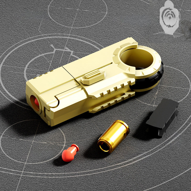 Finger Ring Double Soft Bullet Gun Simulation Can Throw Shell Toy Gun