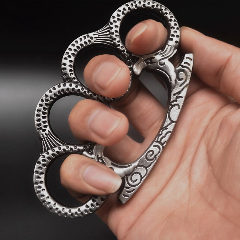 Padrão de dragão - soqueira de latão, quebra-janelas, EDC, autodefesa