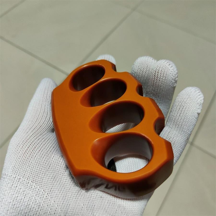 Orange Red Classic Bakelite Knuckle Duster Defense EDC