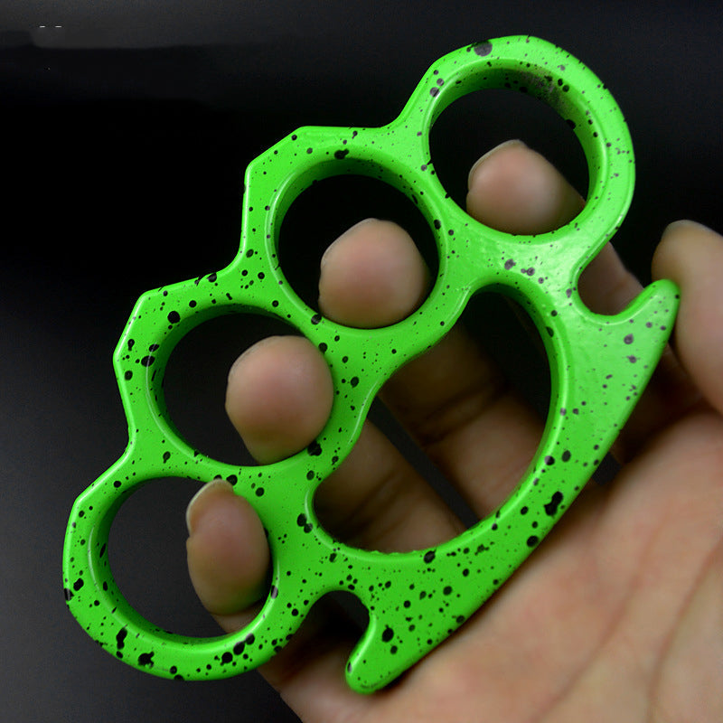 Fleck-brass Knuckle Duster Anel de quatro dedos Ferramentas EDC