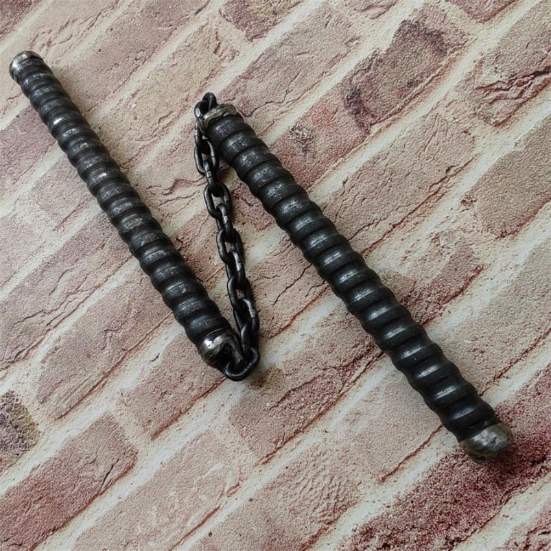 Hollow High Speed Steel Thread Anti-Skid Nunchaku Defense Equipment