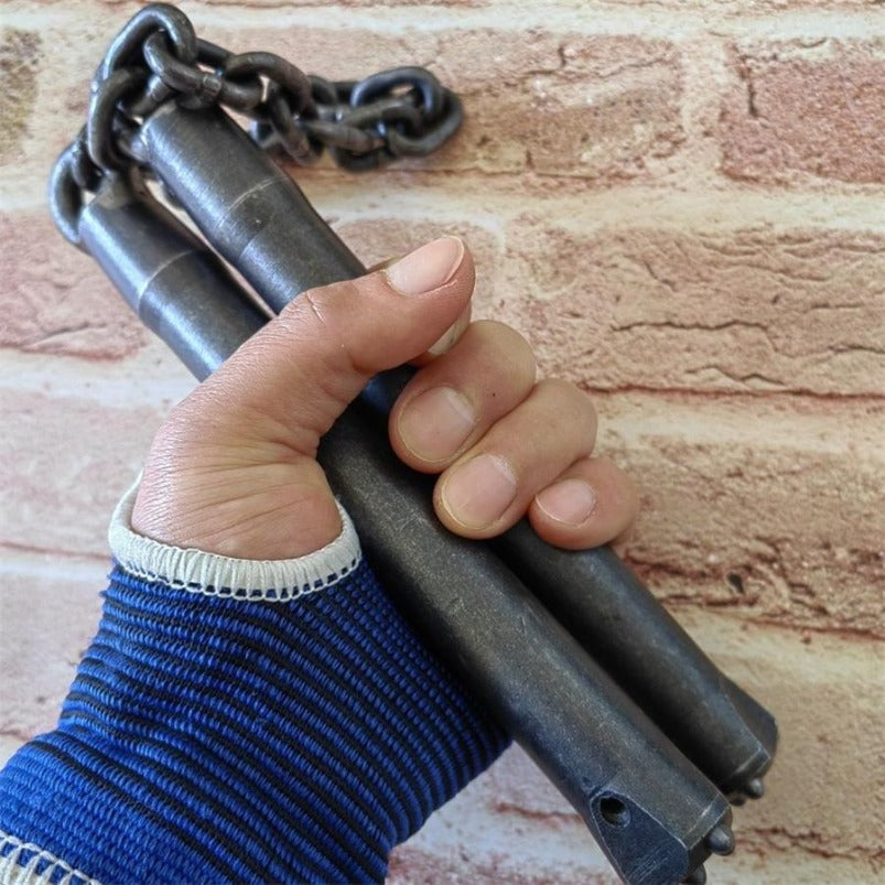 Heavyweight Tungsten Steel Handmade Nunchaku Martial Arts Practice