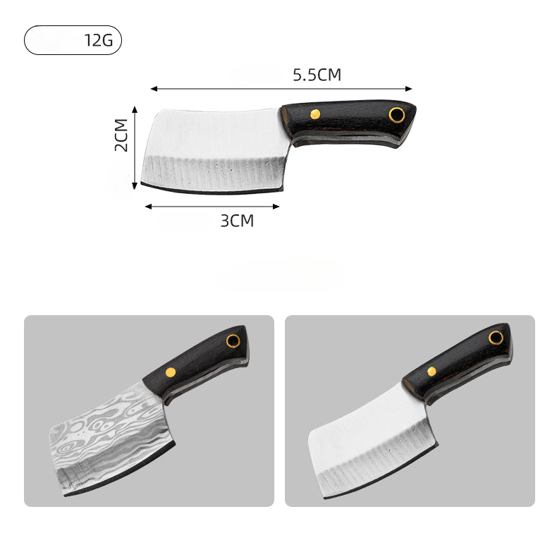 Mini coltello portachiavi ascia non confezionata ciondolo creativo