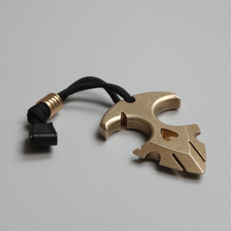 Brass Knuckle Duster Self Defense Decoration Pendant EDC