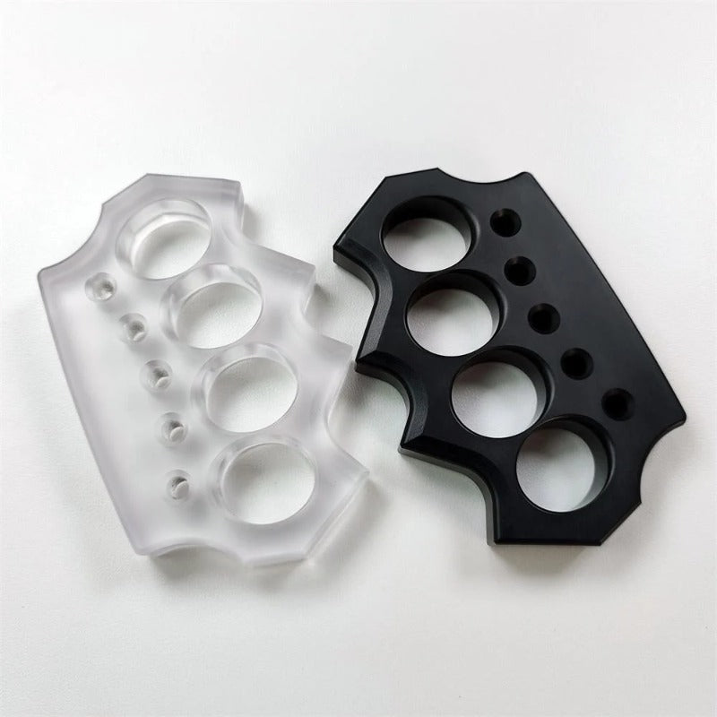 Bear Paw - Knuckle Duster transparente Segurança ao ar livre Combate EDC