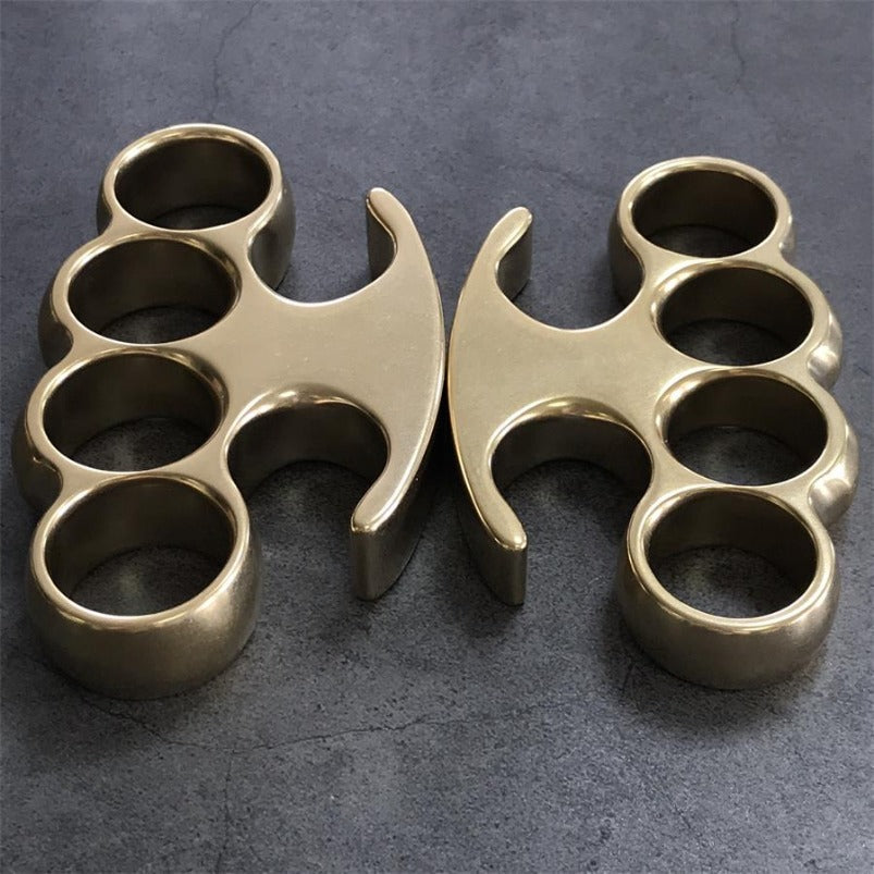 Classic Stonewashed Brass Knuckle Duster EDC
