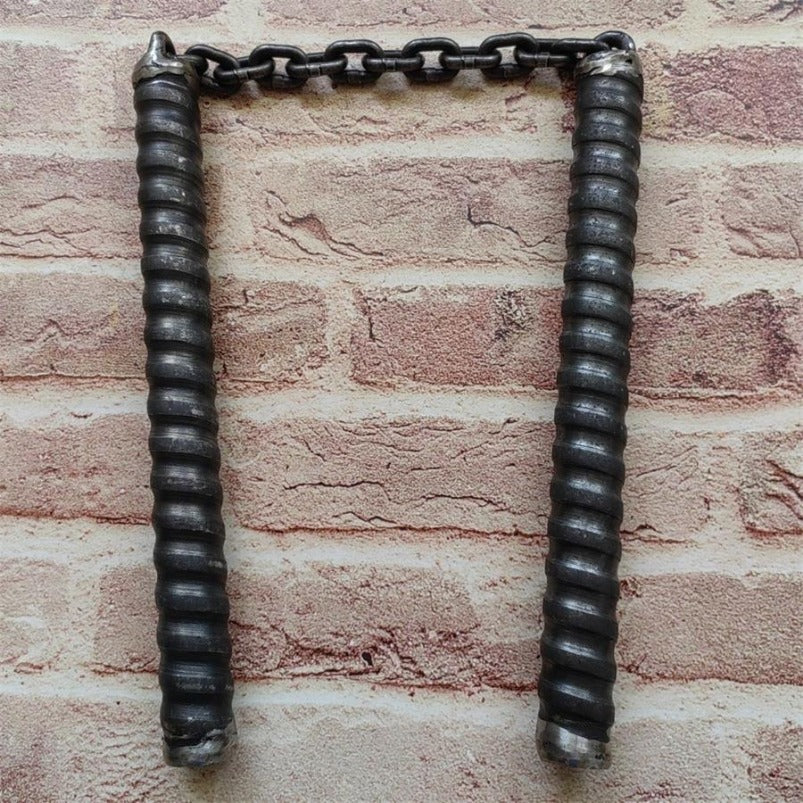Hollow High Speed Steel Thread Anti-Skid Nunchaku Defense Equipment