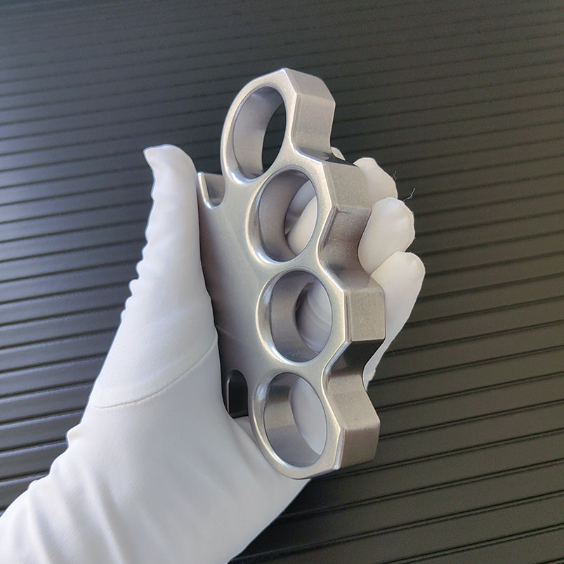 The KING Stone Wash Precision Steel Knuckle Dusters EDC