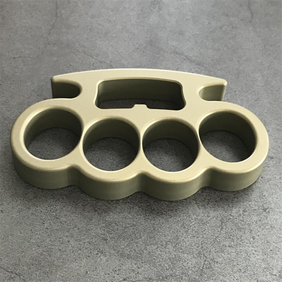 Aluminum Knuckle Duster Self Defense Bottle Opener EDC