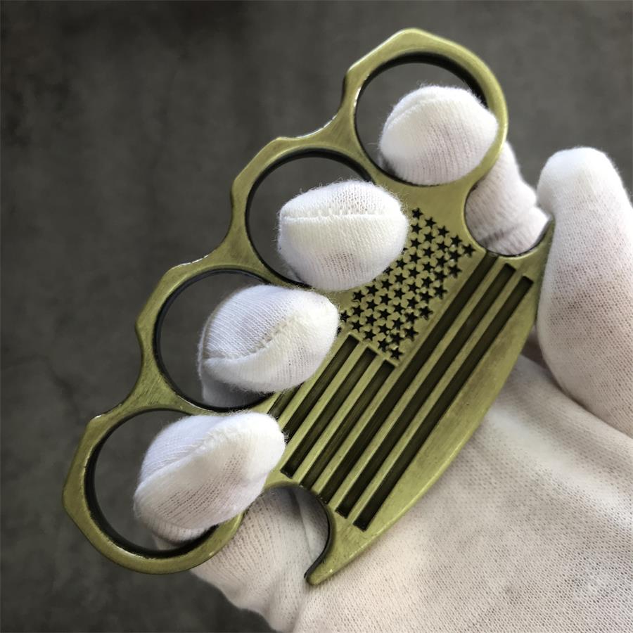 Creative American Flag Design Brass Knuckle Duster EDC