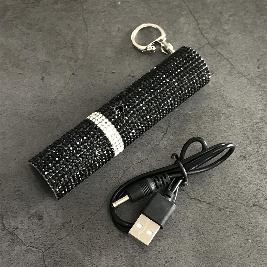 Diamond Veneer Design Pocket Flashlight Stun Gun Self Defense EDC