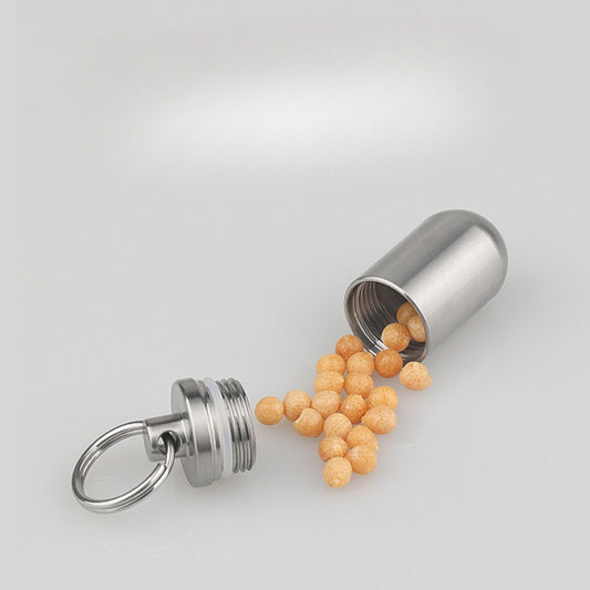 Titanium Alloy Waterproof Bin Portable Pill Key Chain