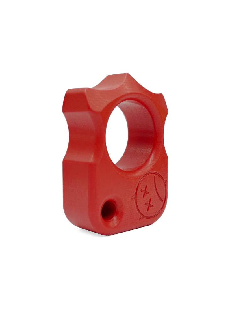 Red G10 Knuckle Duster Keychain Women's Self-defense Accessories