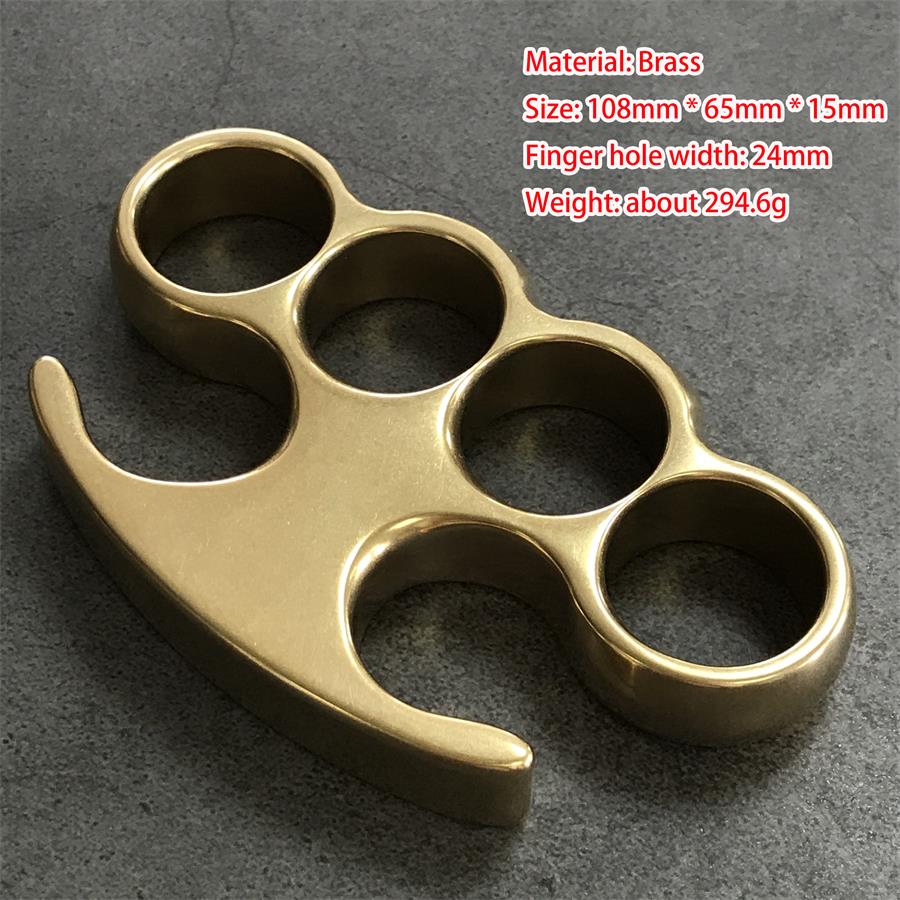 Classic Stonewashed Brass Knuckle Duster EDC