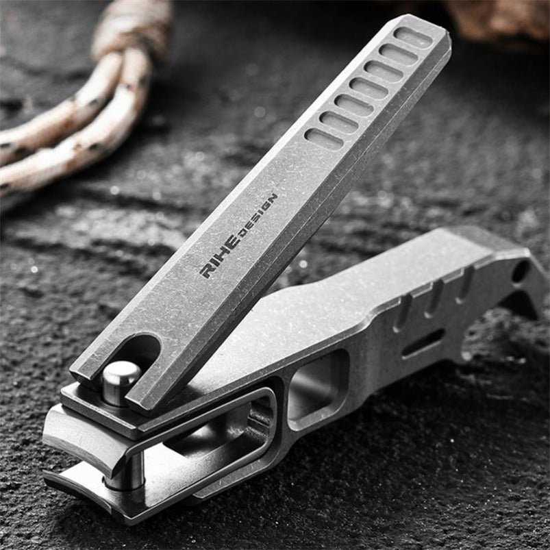 Multifunctional Titanium Alloy Nail Clippers Bottle Opener EDC