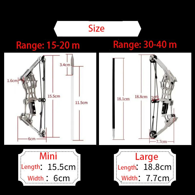 Mini arco e frecce Set Micro Compound Bow Shooting