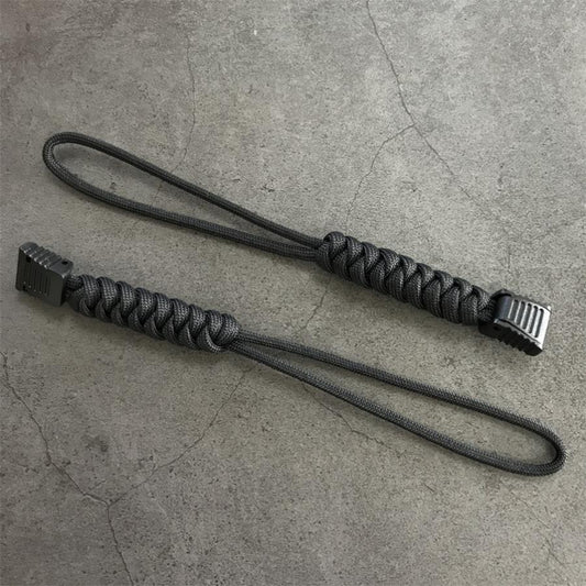 Woven Umbrella Rope Knuckle Lanyard Pendant EDC