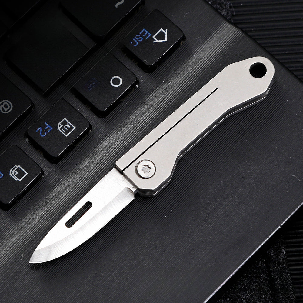 Mini Portable Folding Knife Compact Fruit Peeler EDC