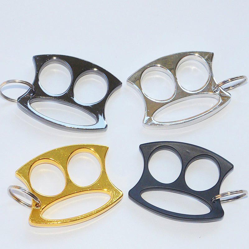 Elf-brass Knuckle Duster Equipamento de proteção EDC com dois socos