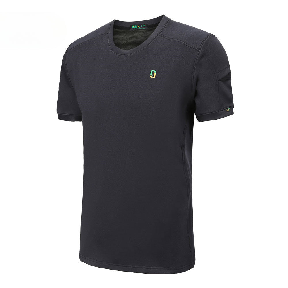 Black Fashion Lightweight Stab-Resistant Tactical Shirt for Self-Protection Safety